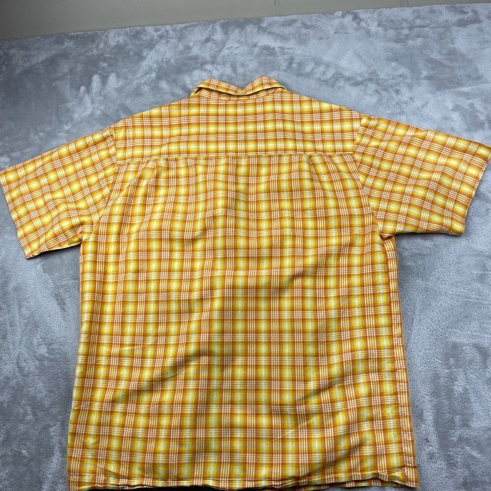 Arizona Jeans Co Button Down Short Sleeve Shirt Men's Size Large - Picture 7 of 7